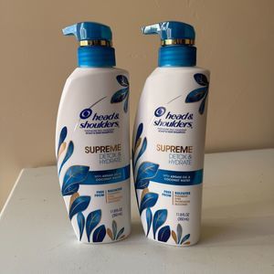 2 Head and Shoulders Supreme Detox & Hydrate Hair & Scalp Shampoo, 11.8 OZ